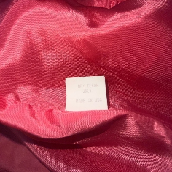 VTG Nicole Summer Pink Blazer Suit Jacket Women Small Mohair Wool Blend Barbie - Picture 3 of 7